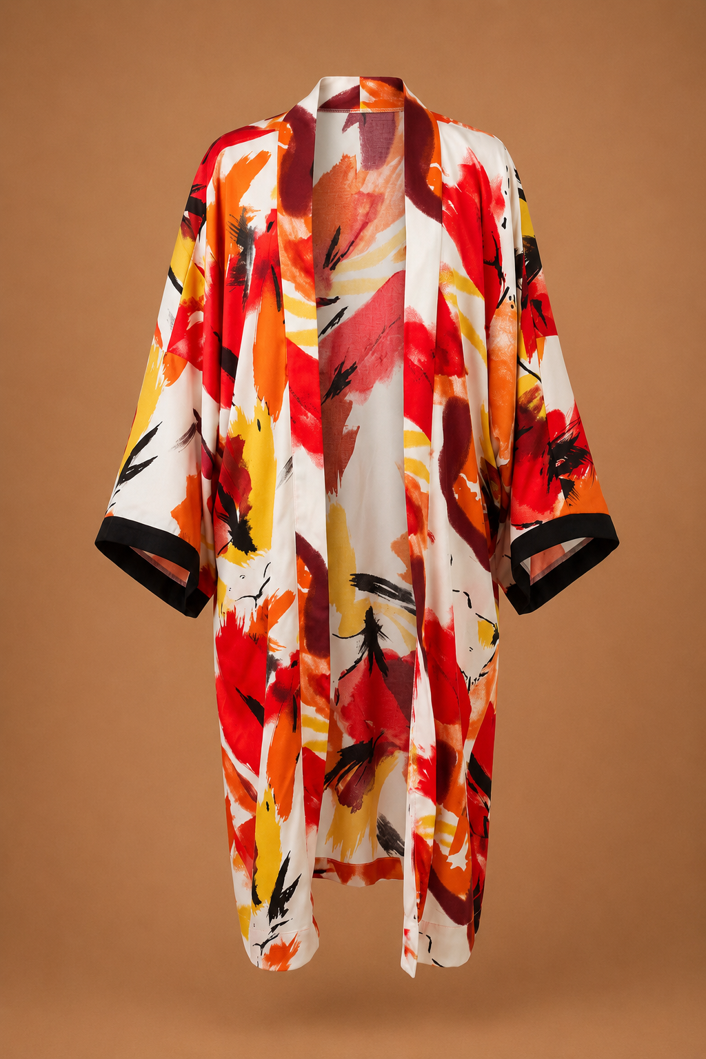 Sunset Canvas Kimono with matching scarf